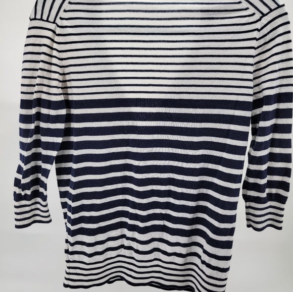 Gap Designed & Crafted Striped Long Sleeve Shirt Women’s Size S Cardigan Button - Picture 7 of 8